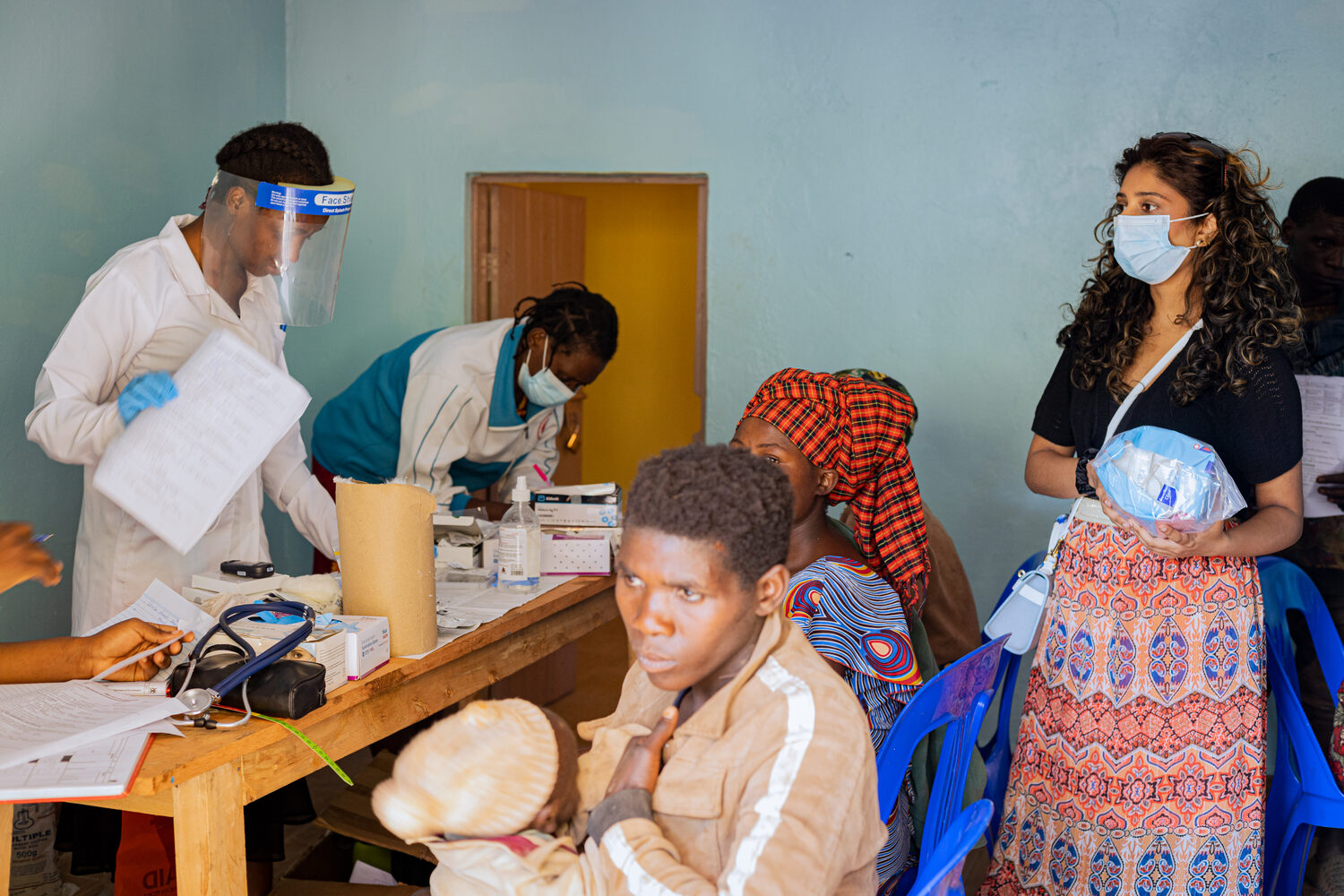 Fortiva's team and KIHEFO health workers during a community screening
